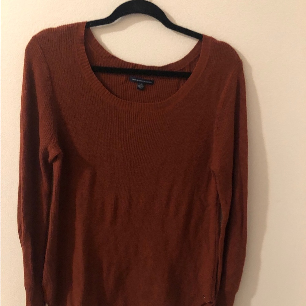 ORANGE AMERICAN EAGLE SWEATER!!